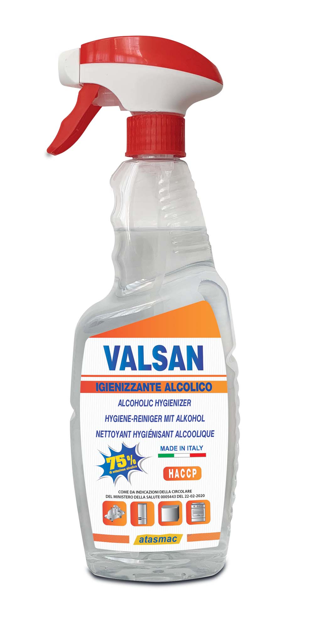 VALSAN PULITORE IGIENIZZANTE ALCOLICO - FL 750 ML